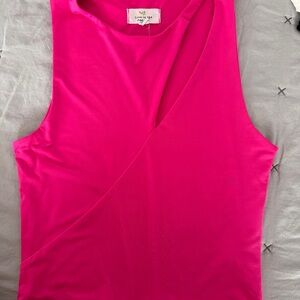 Vibrant Pink Sleeveless Tank Top